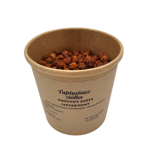 Owocowy kubek jarzębinowy dla królika 100g